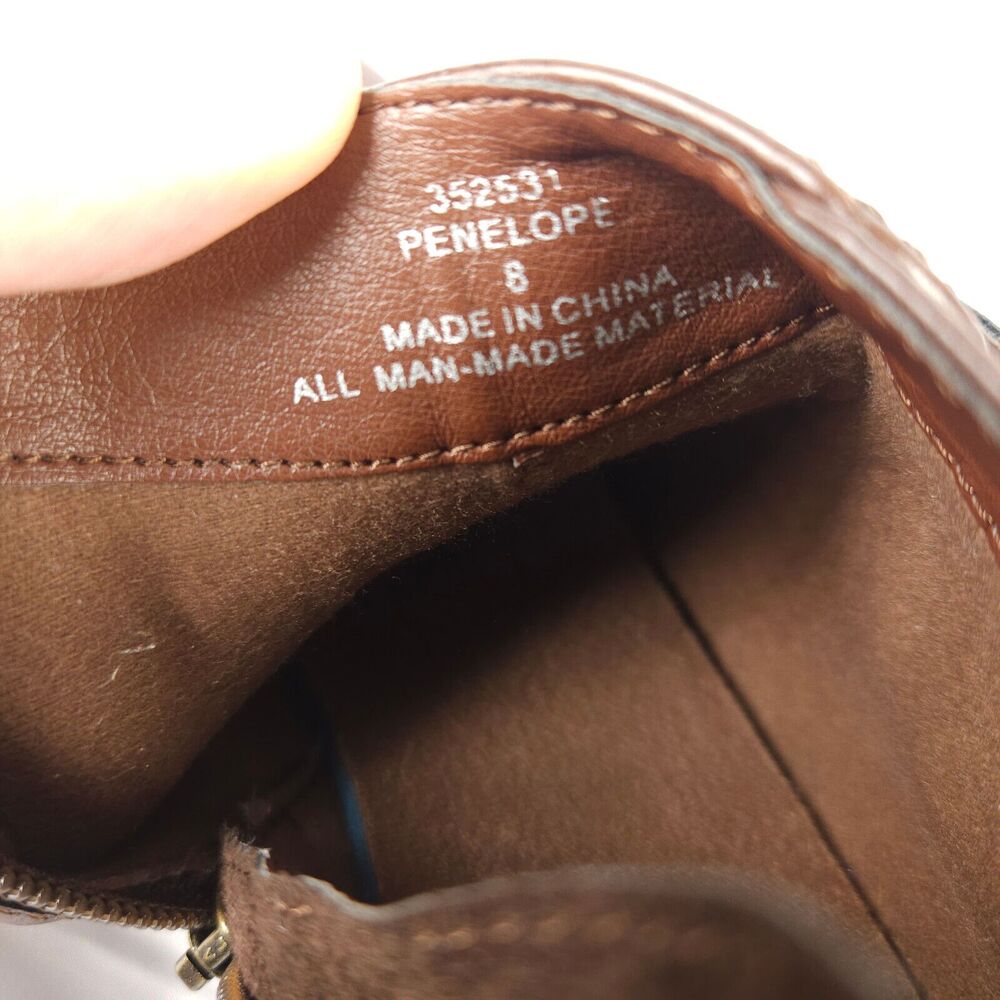 Lauren Blakwell Penelope Side Zip Booties Brown Womens US 8 - Picture 10 of 10